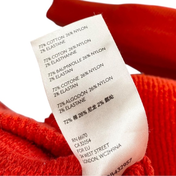 Free People Ottoman Tunic Red Ribbed Oversized Slouchy Knit Sweater - Picture 8 of 8